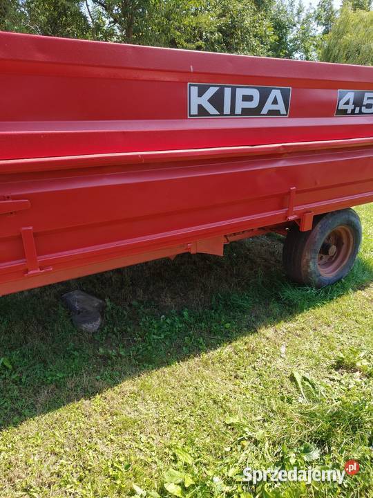 Przyczepa wywrotka jedno osiowa świętokrzyskie Łagów