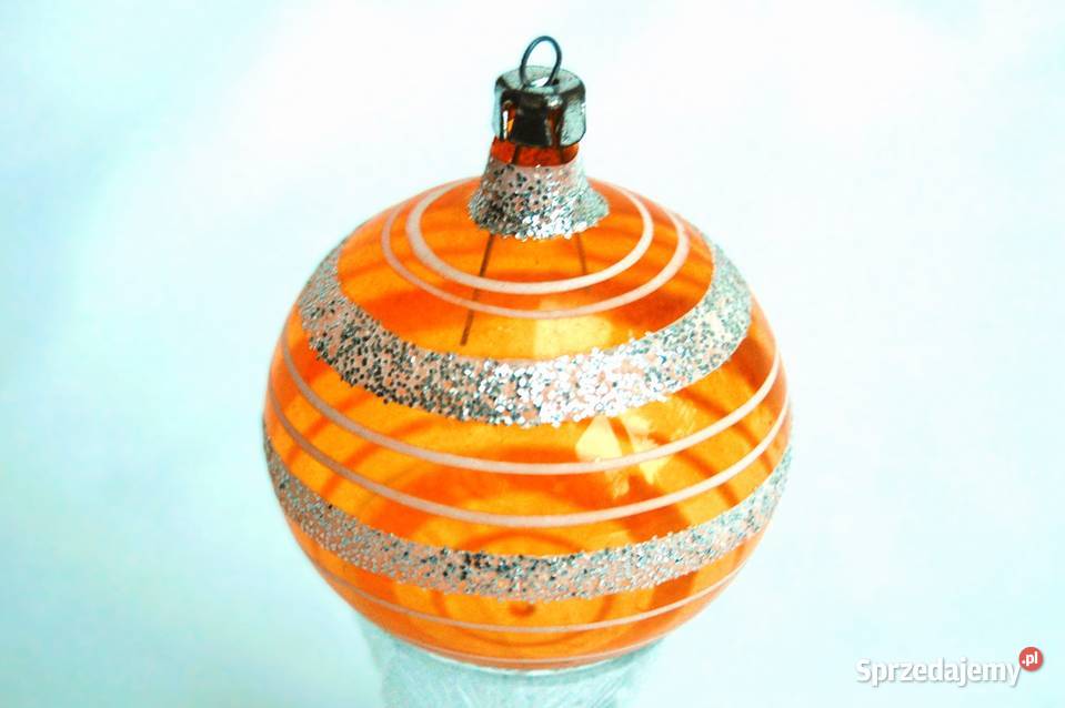 Stara bombka szklana ręcznie malowana żółta w Dom i Ogród lubelskie Lublin sprzedam