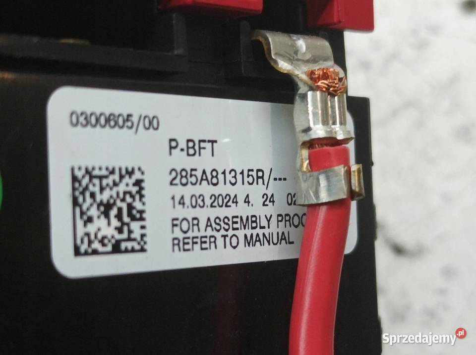 KLEMA PLUS AKUMULATORA 285A81315R Dacia Duster osobowe świętokrzyskie