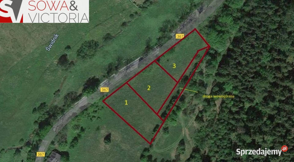 Piękne działki budowlane przełęczy Kowarskiej dolnośląskie sprzedam