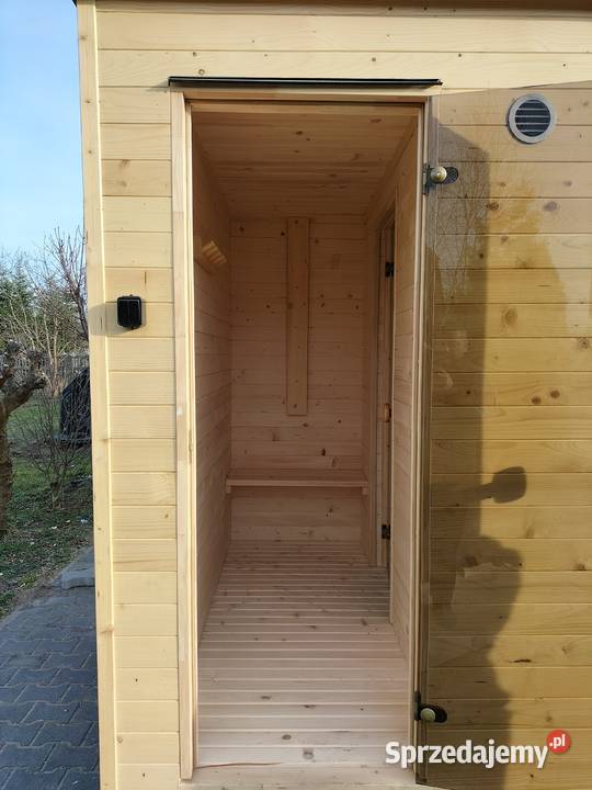 Sauna opalana drewnem z zewnątrz domek 2x3 z Makowiec sprzedam
