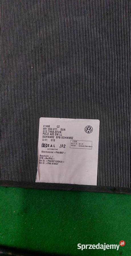 Dywaniki welurowe oryginalne VW Polo 6R1 863 011 Pozostałe Warszawa