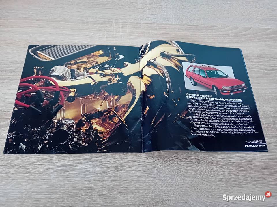 Katalog prospekt Peugeot 505 podkarpackie Krosno