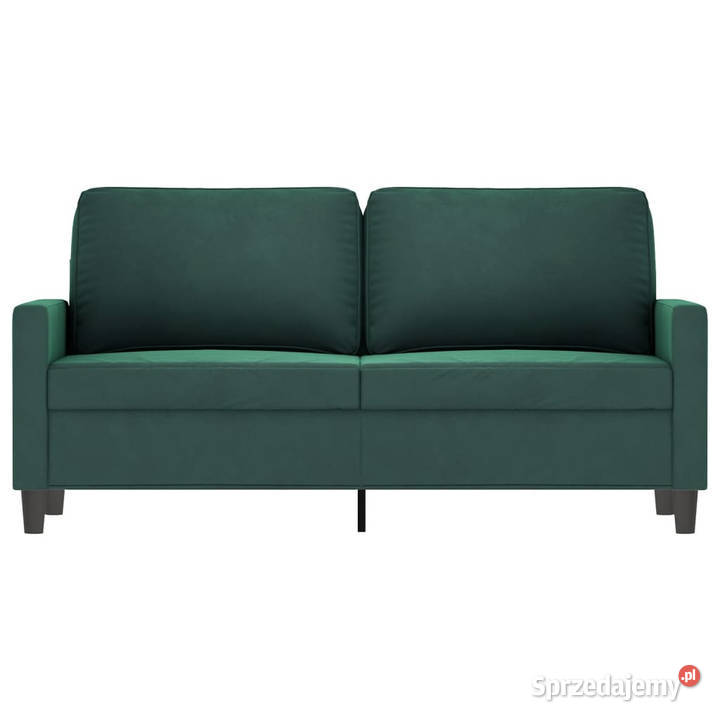 Sofa 2osobowa ciemnozielona 140 tapicerowana mazowieckie Warszawa