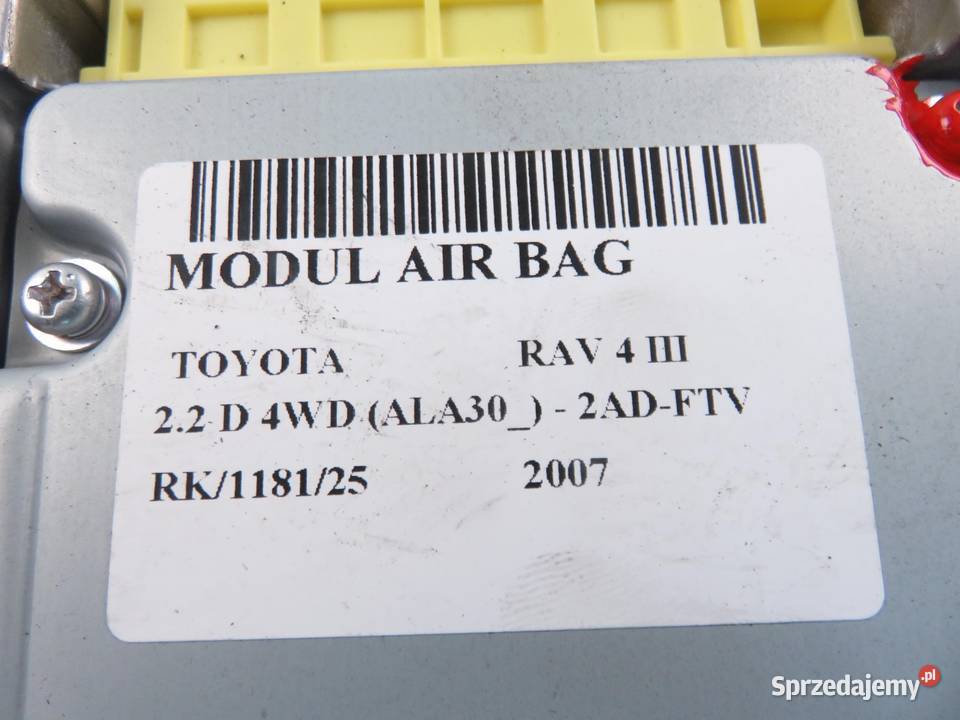 MODUŁ AIRBAG TOYOTA RAV 4 III 8917042201
