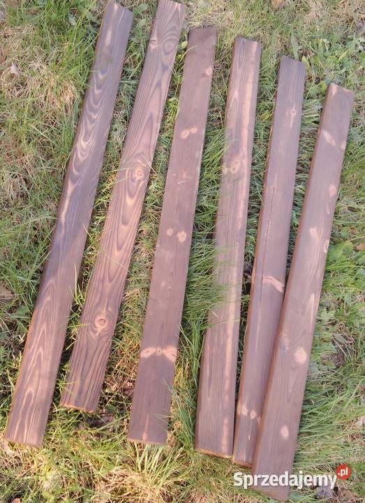 Deska opalana 1 m Shou Sugi Ban do aranżacji Katowice