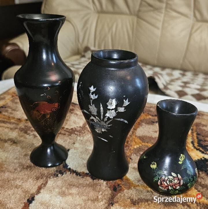 Trzy wazoniki z laki prawdziwej 20 Katowice