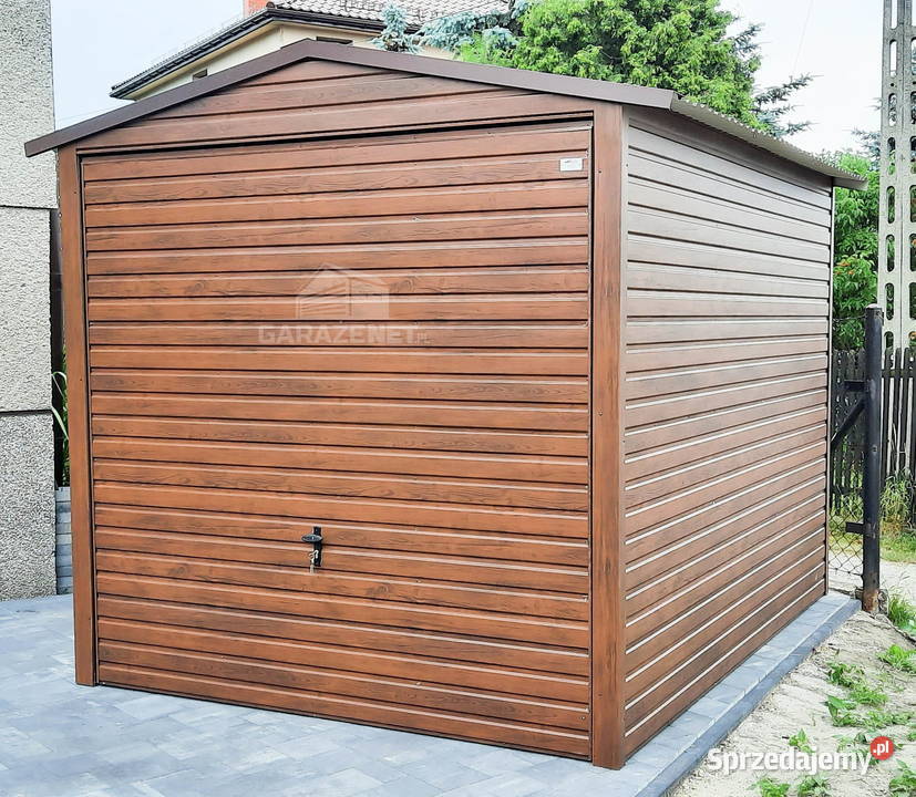 GARAŻ BLASZANY 3m x 5m DWUSPAD BRAMA UCHYLNA Łapanów
