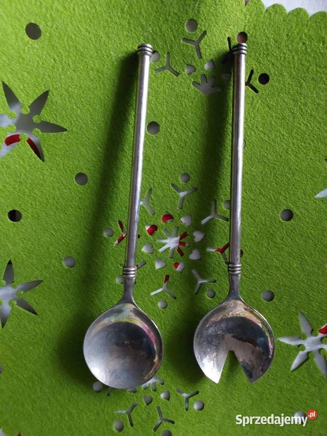2 łyżki stare duże do sałat dolnośląskie Wrocław
