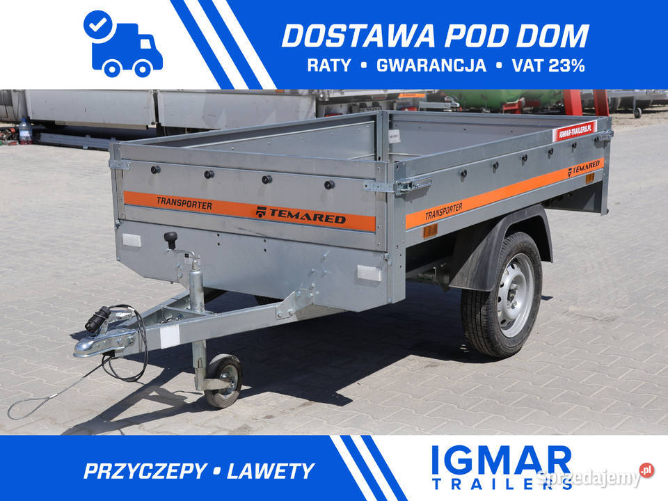 Przyczepka samochodowa TEMARED SMART burty 35 620kg Góra