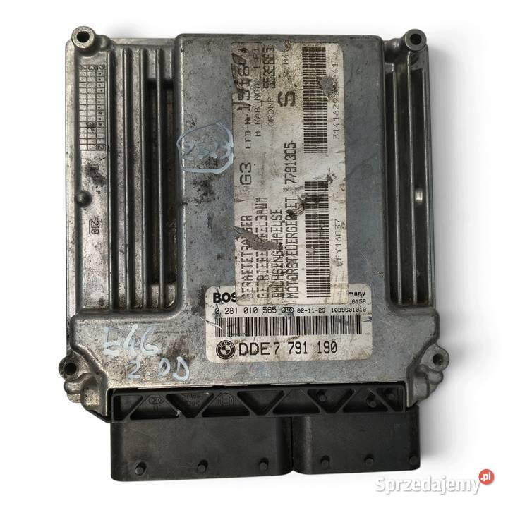 STEROWNIK KOMPUTER SILNIKA Bmw E46 20D 7791190 Chełm