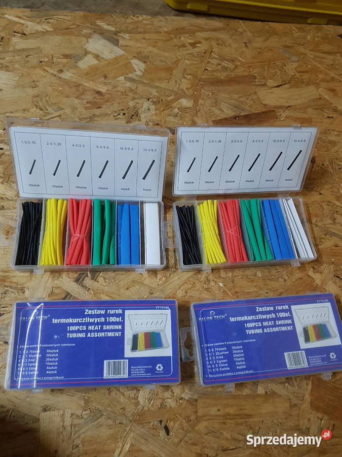 Zestaw rurek termokurczliwych 100 różne Ręczne Głogowa