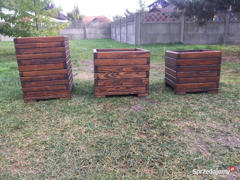 Donicedoniczki drewnianeogrodowe pod wymiar Kalisz