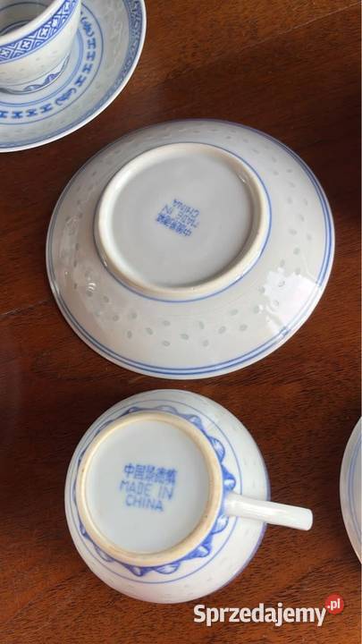 Filiżanka chińska ze wzorem ryżowym Kobaltowy sprzedam