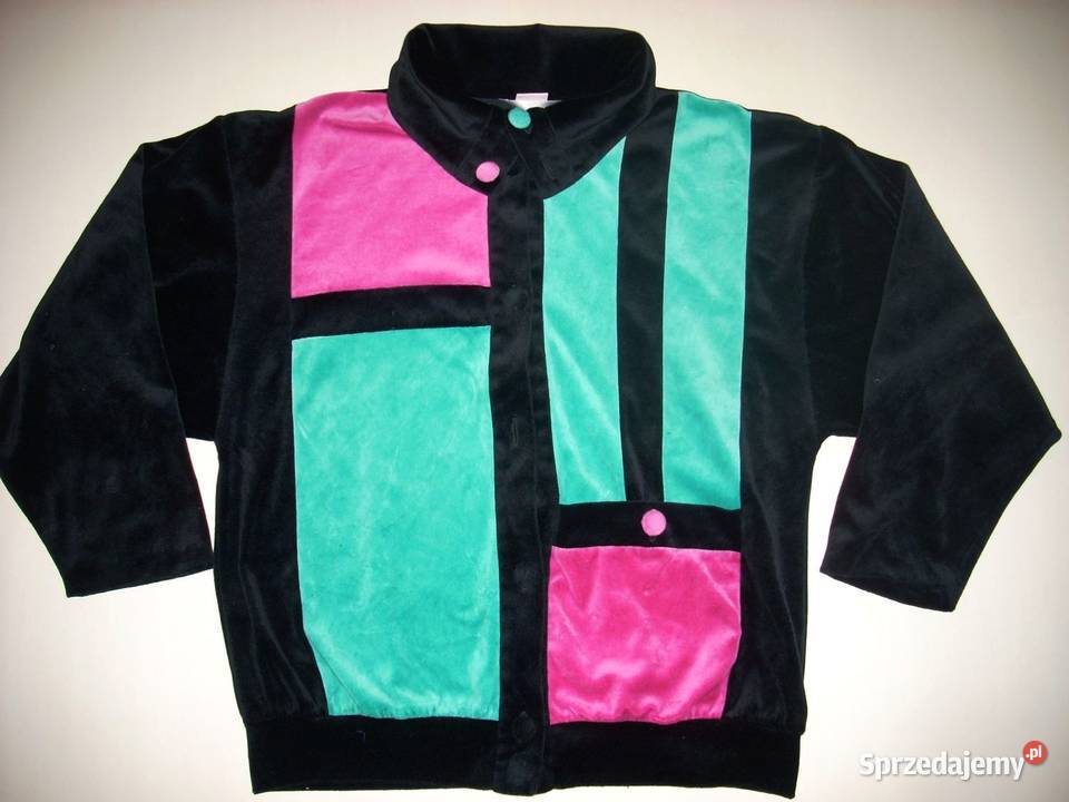 Triumf Bluza welurowa Zapinana 40 kolorowy małopolskie