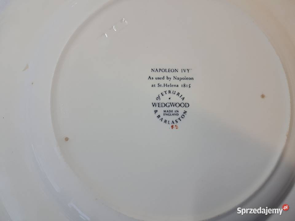 Komplet 5 oryginalnych talerzy Wedgwood Napoleon Strzelce Krajeńskie