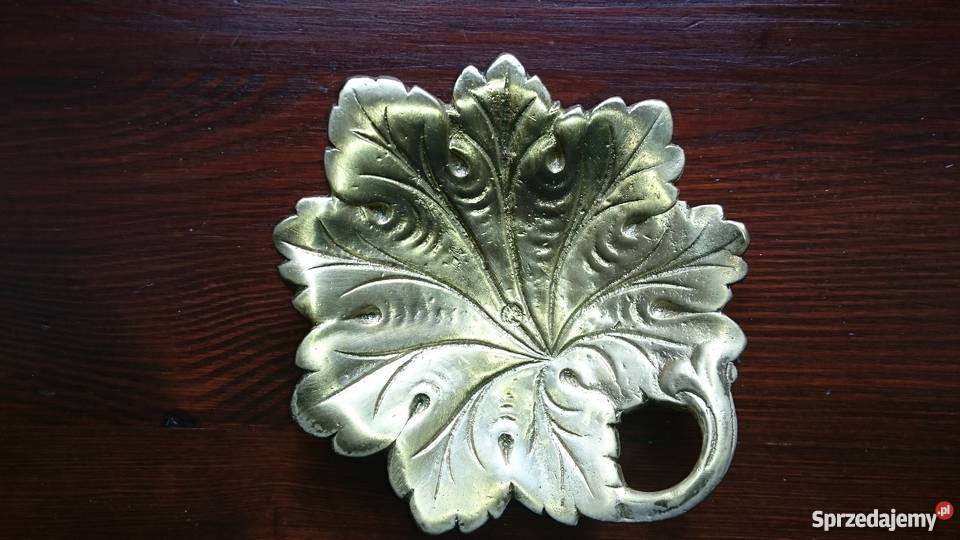 Stara mosiężna patera oczyszczona i Antyki Kraków