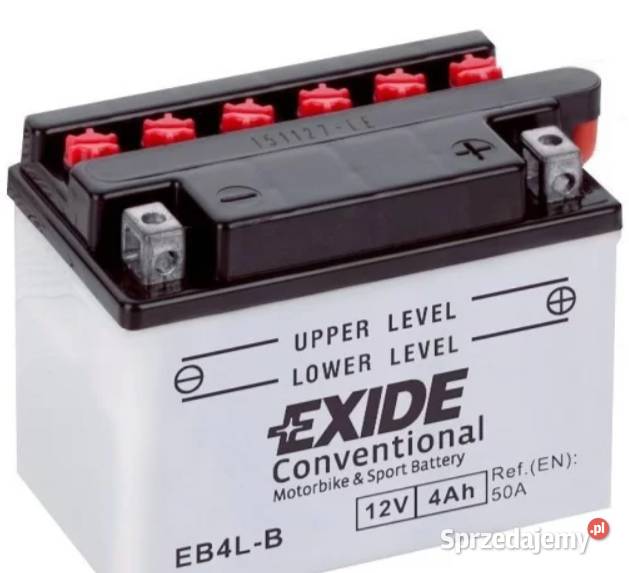 Akumulator motocyklowy EXIDE EB4LB YB4LB 12V 4Ah mazowieckie Siedlce