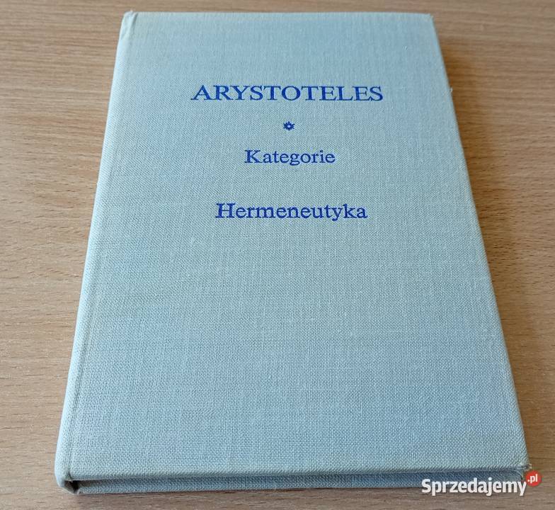 Kategorie i Hermeneutyka z dodaniem Isagogi pomorskie Gdańsk