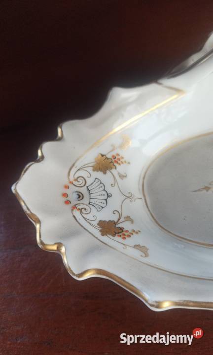 Paterka koszyczek Biała porcelanka z szaroscią Gdańsk