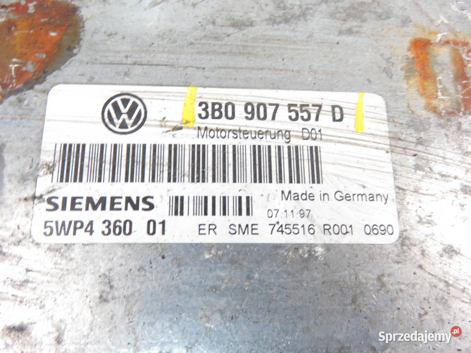 STEROWNIK VW PASSAT B5 16 ADP 3B0907557D osobowe małopolskie sprzedam