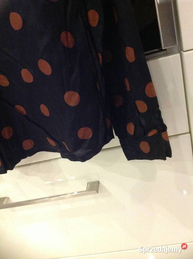 Koszula Damska KAFEE Czarna w Grochy XS NOWA długi Nowa Sól