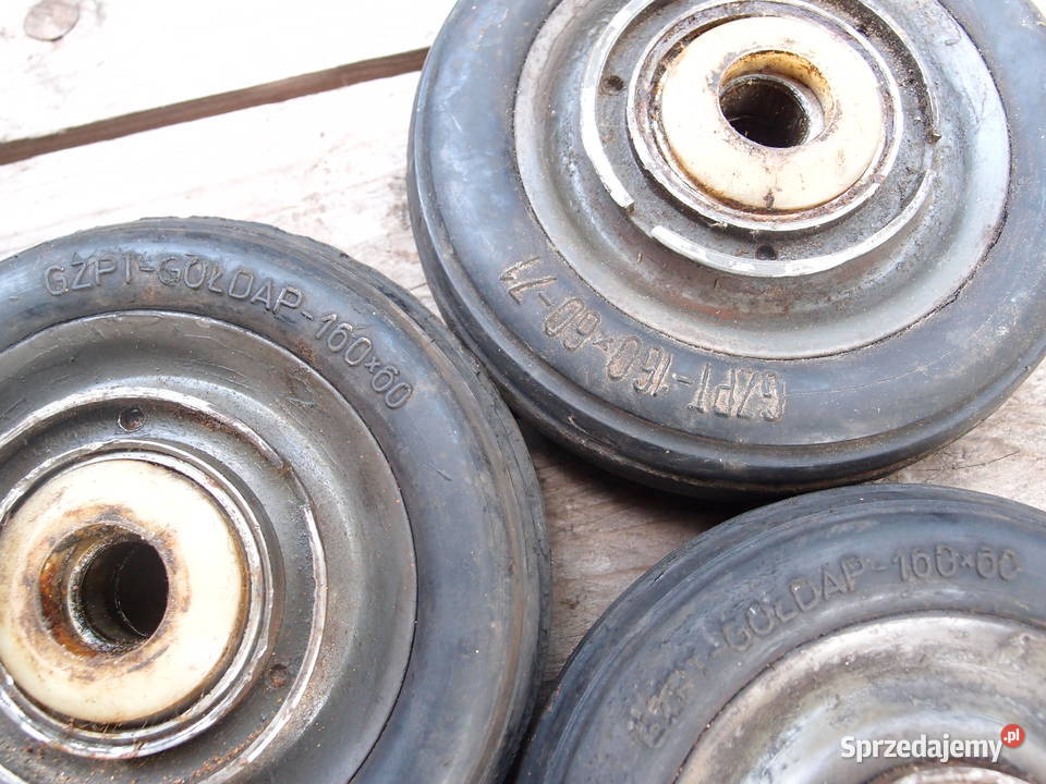 Kółka 16060 gumowo metalowe pełne Pozostałe Łódź