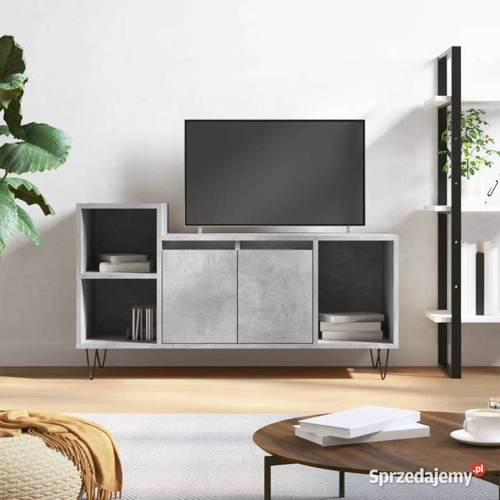 Szafka pod TV szarość betonu 100x35x55 WM831320 Warszawa sprzedam