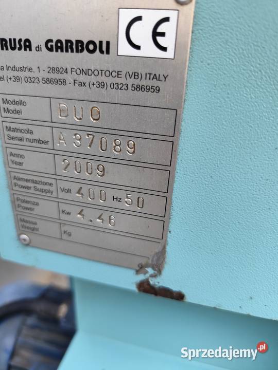 Szlifierka przelotowa szczotkarka do metalu Maków Podhalański