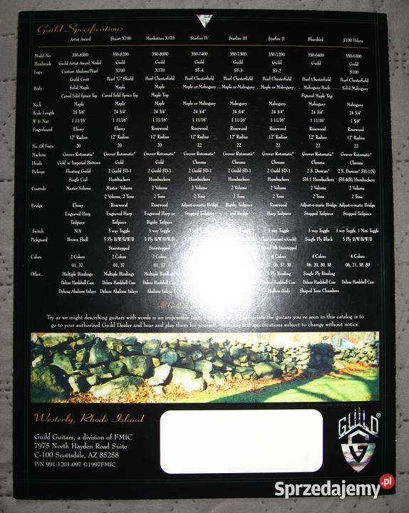 Guild Electrics guitar catalog katalog gitar Kępice