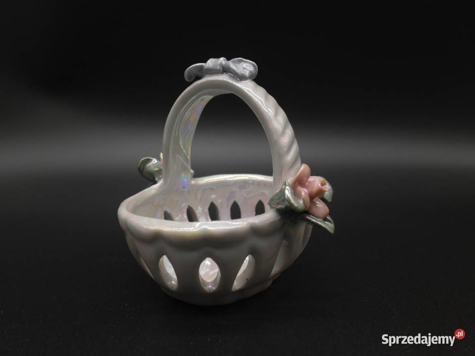 Ceramiczny koszyczek mały ażurowy Raszków