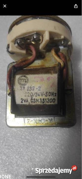 Lampka kontrolna biała z transformatorem 220V 24 Gliwice