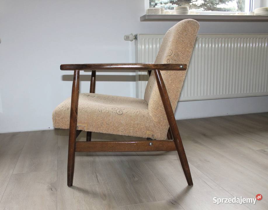 Fotel LISEK typ 300190 Midcentury modern PRL Gliwice