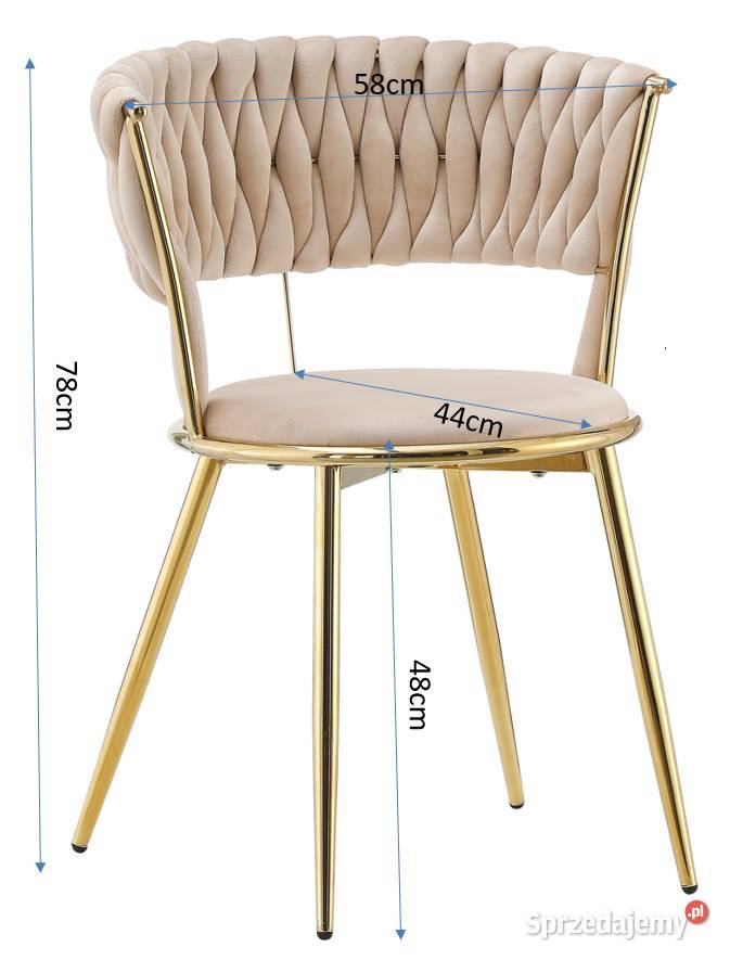 Hoker Tapicerowany RosaB 2 Beżowy Wysyłka 24H