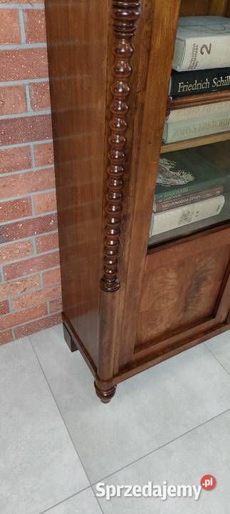 Piękna biblioteka witryna biedermeier antyk sprzedam