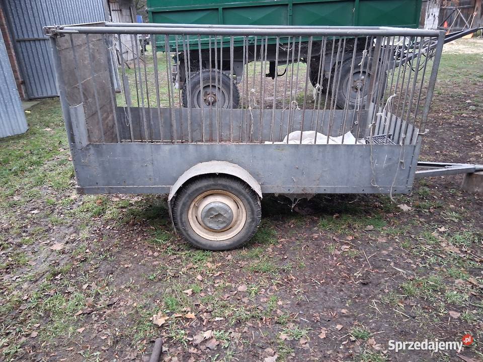 Wózek zwierząt przyczepa dwukólka Puławy