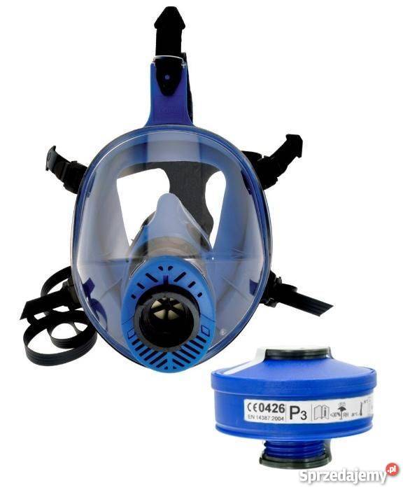 Maska pełnotwarzowa pył dym Spasciani TR2002 + filtr P3
