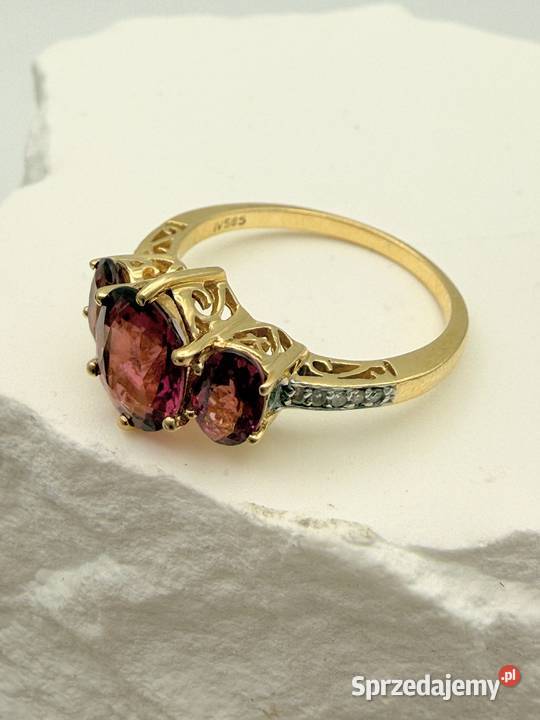 Marzenie Vintage Pierścionek ze złota 585 z Szczecin