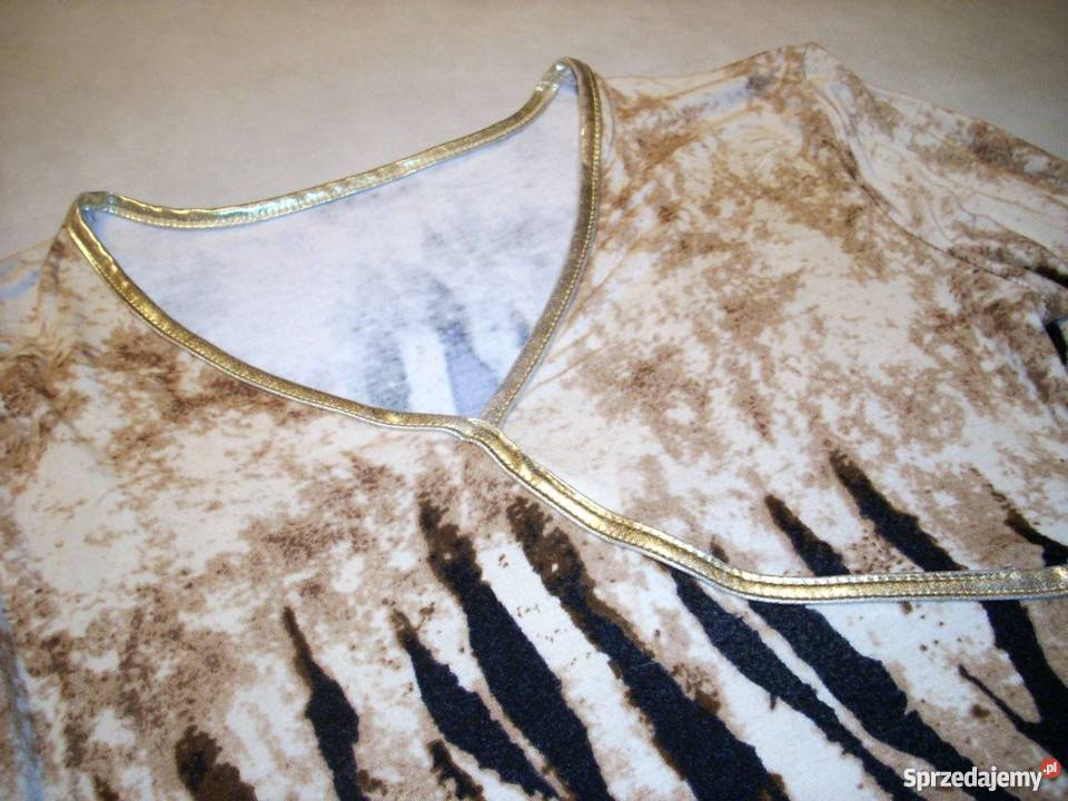 TUnika Bluzka ze Złotą Lamówką J NOwa 36 38 Nowy Sącz sprzedam
