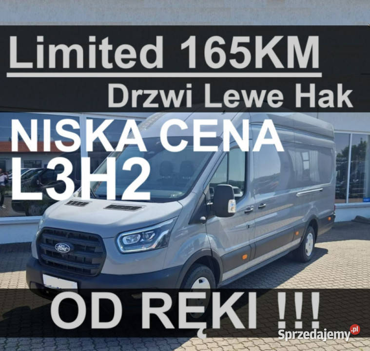 Ford Transit Limited 165 L3H2 Drzwi Lewe Hak 165KM Szczecinek