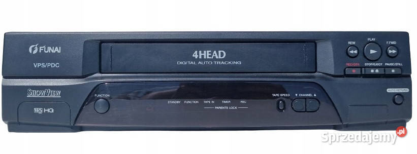 Video magnetowid Funai 4 head Stereo hifi VHS wielkopolskie Międzychód