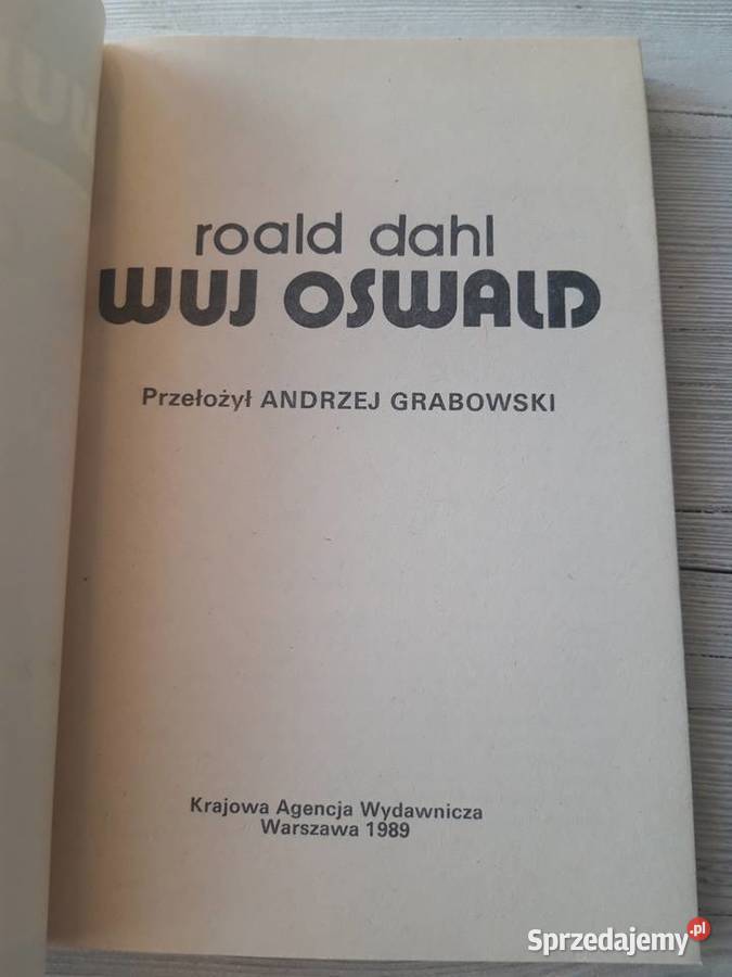 Wuj Oswald Roald Dahl Andrzej Grabowski 1989 Bielsko-Biała sprzedam