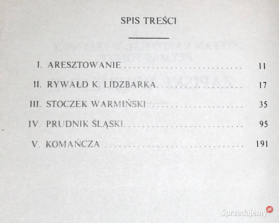 Zapiski więzienne Stefan Wyszyński Chełm