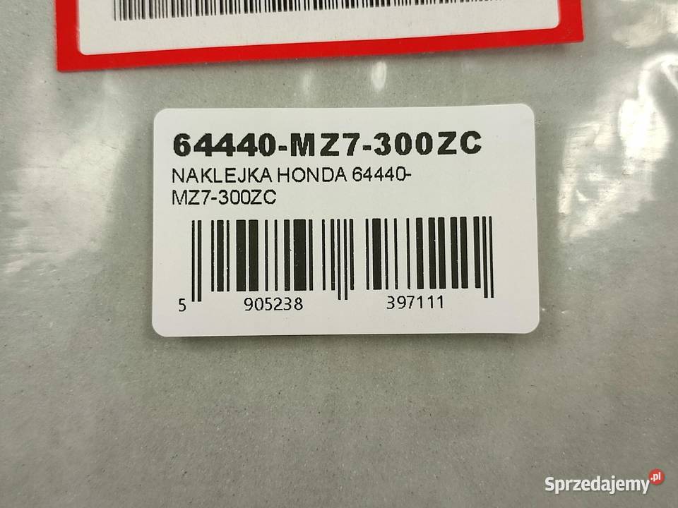 NAKLEJKA VFR PRAWY BOCZEK HONDA VFR750F 1994