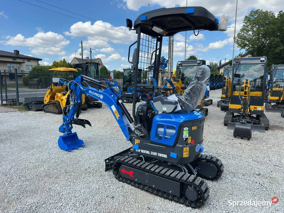 Nowa Minikoparka RIPPA R13 PRO Kubota 13 Tony Złoczew