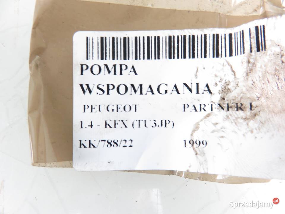 POMPA WSPOMAGANIA PEUGEOT PARTNER I 14 7847017 osobowe małopolskie
