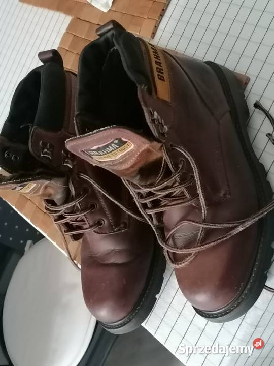 Buty trekkingowe Brahma z naturalnej skóry w 42 skóra Kraków