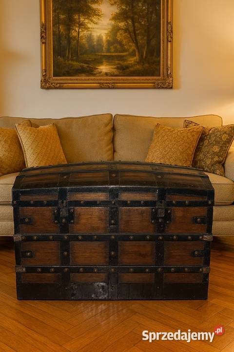 Stary Kufer Skrzynia antyk z 1850 roku dolnośląskie Wrocław