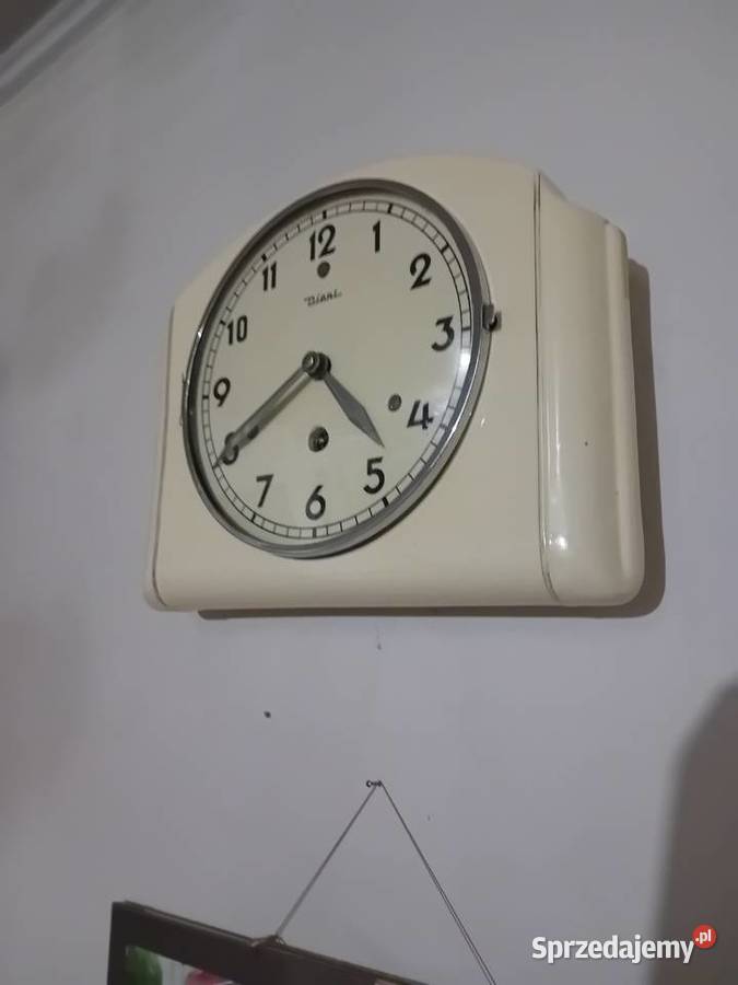 Zegar stary porcelanowy Diehl lata 60 Pozostałe Giżycko