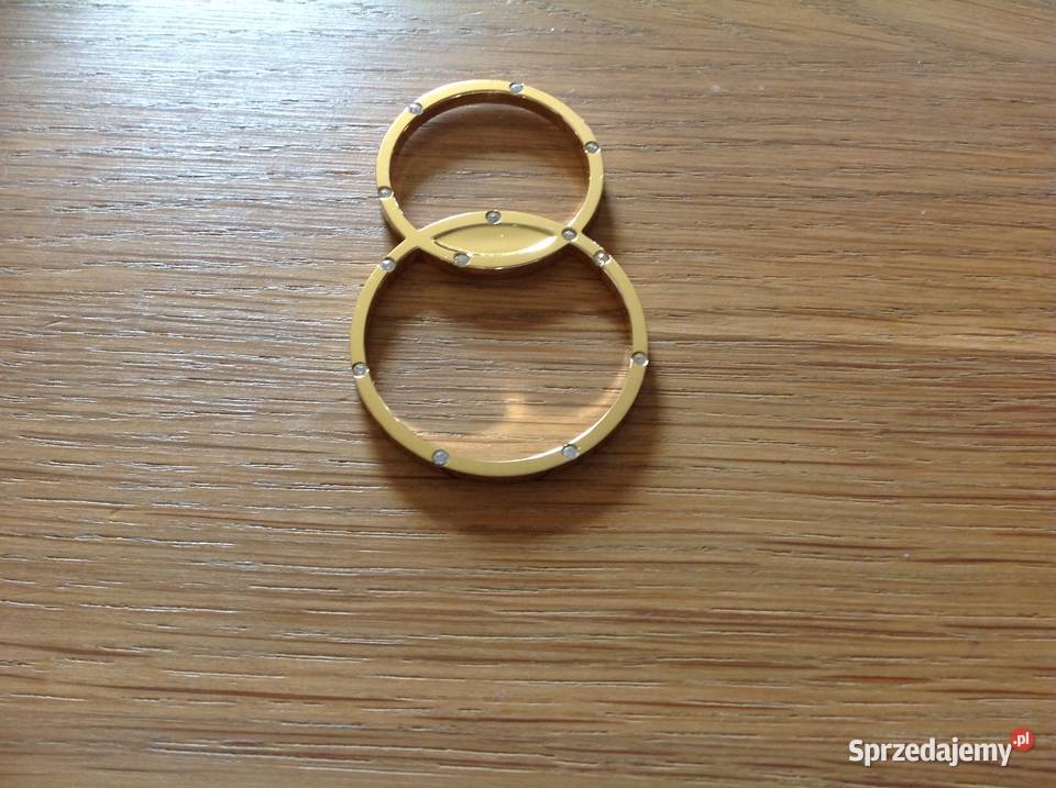 Duża Złota Zawieszka EX cyrkonie Nowa Sól